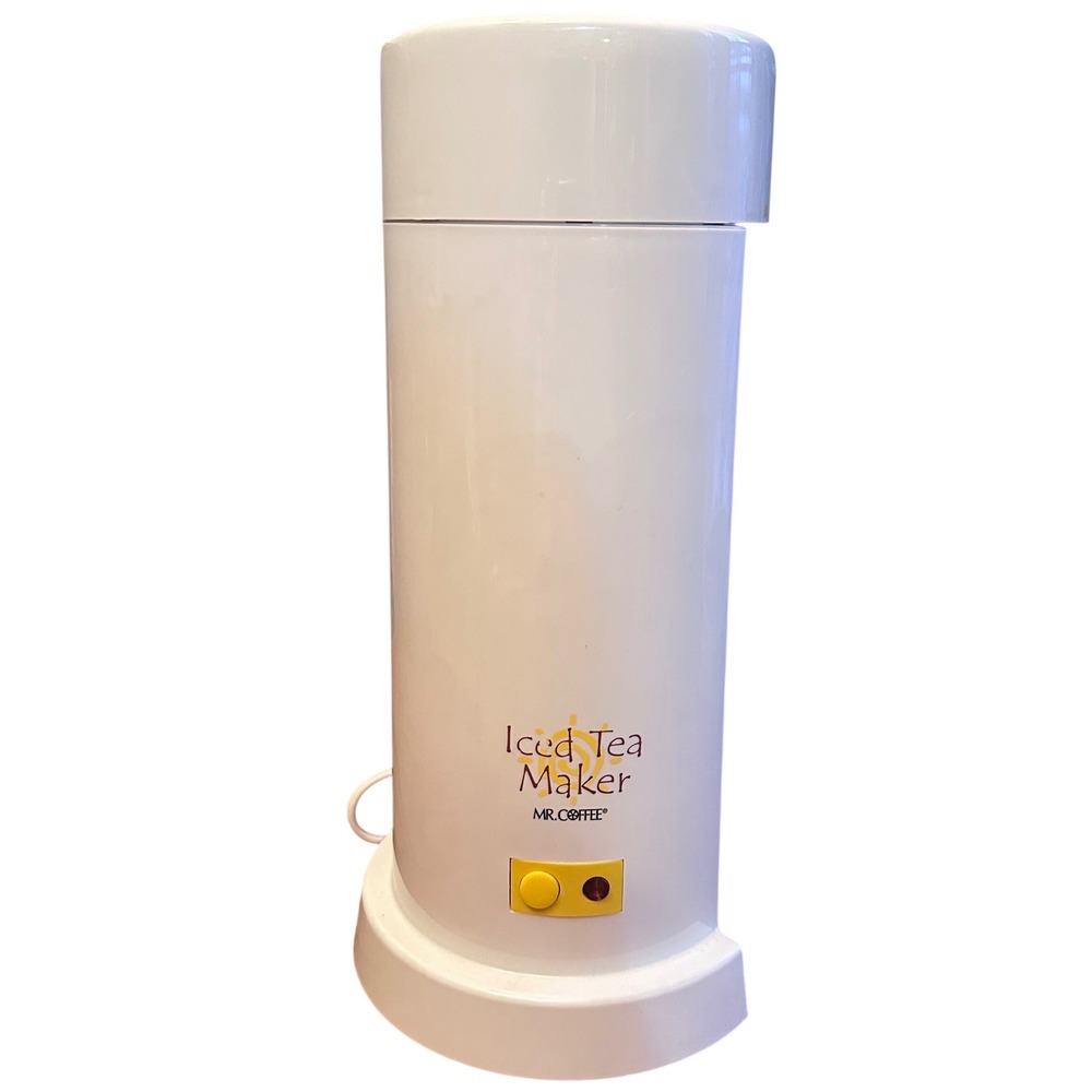 Mr. Coffee Iced Tea Maker TM1S White Yellow Replacement Machine No Pitcher 2qt